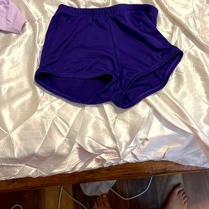 Purple spandex good for cheer 😊 my cheer days are over so stay tuned 4 more
